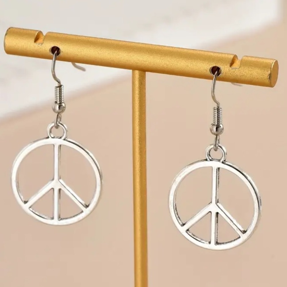 BOGO! Peace Sign dangle earrings NEW Boutique